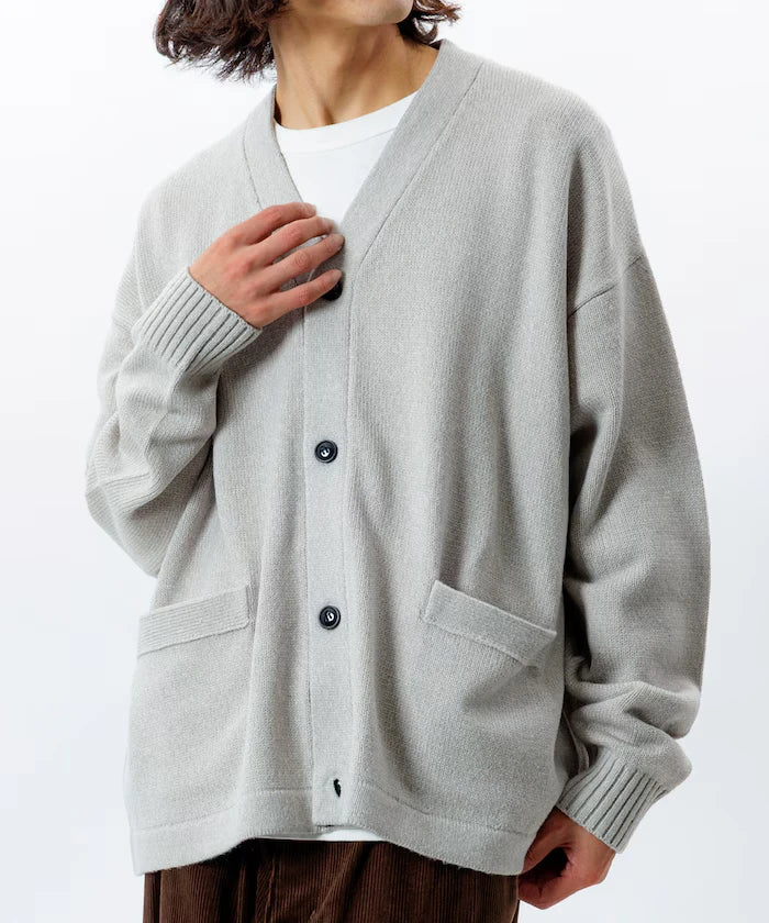 Relaxed Fit Easy Care Washable V-Neck Cardigan