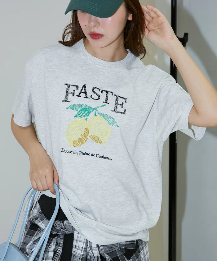 Lemon Embroidery T-shirt Limited Edition