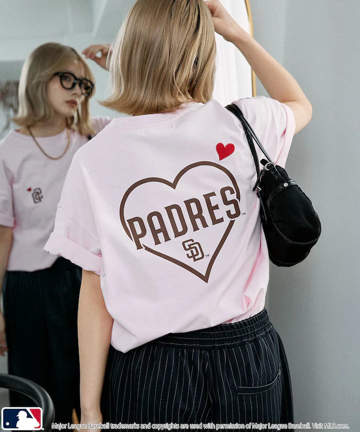 MLB Back Print Heart T-Shirt