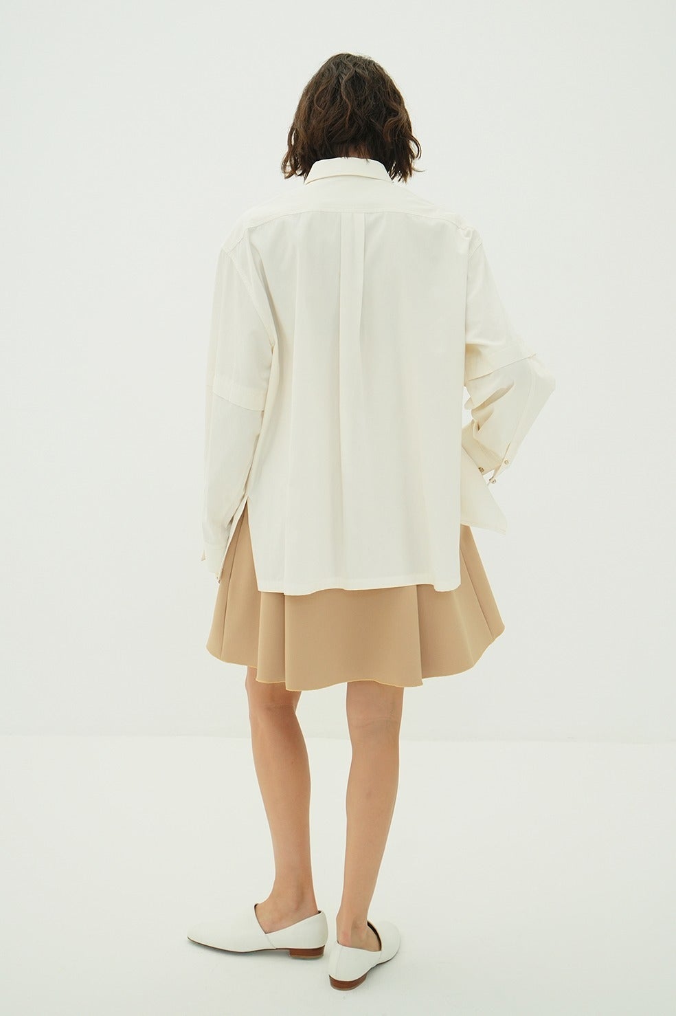 LOW WAIST FLARE MINI SKIRT