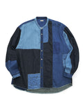 Cotton x Linen IDG Patchwork Band Collar Katman...