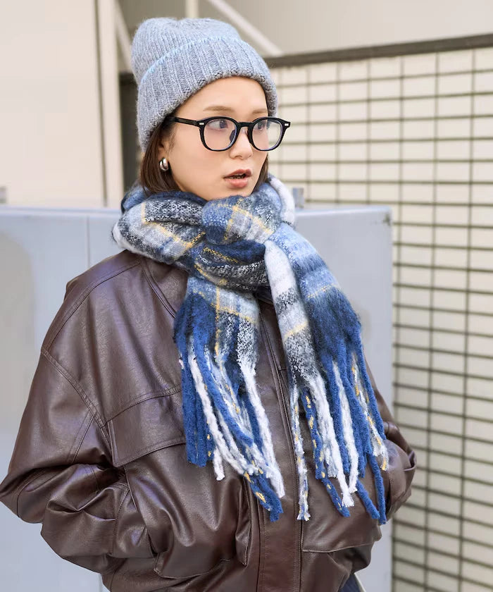 Boucle Check Scarf