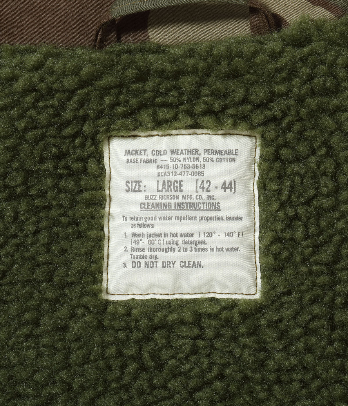 Type DECK A-2 ���BUZZ RICKSON MFG. CO., INC��� CAMOUFLAGE VERSION