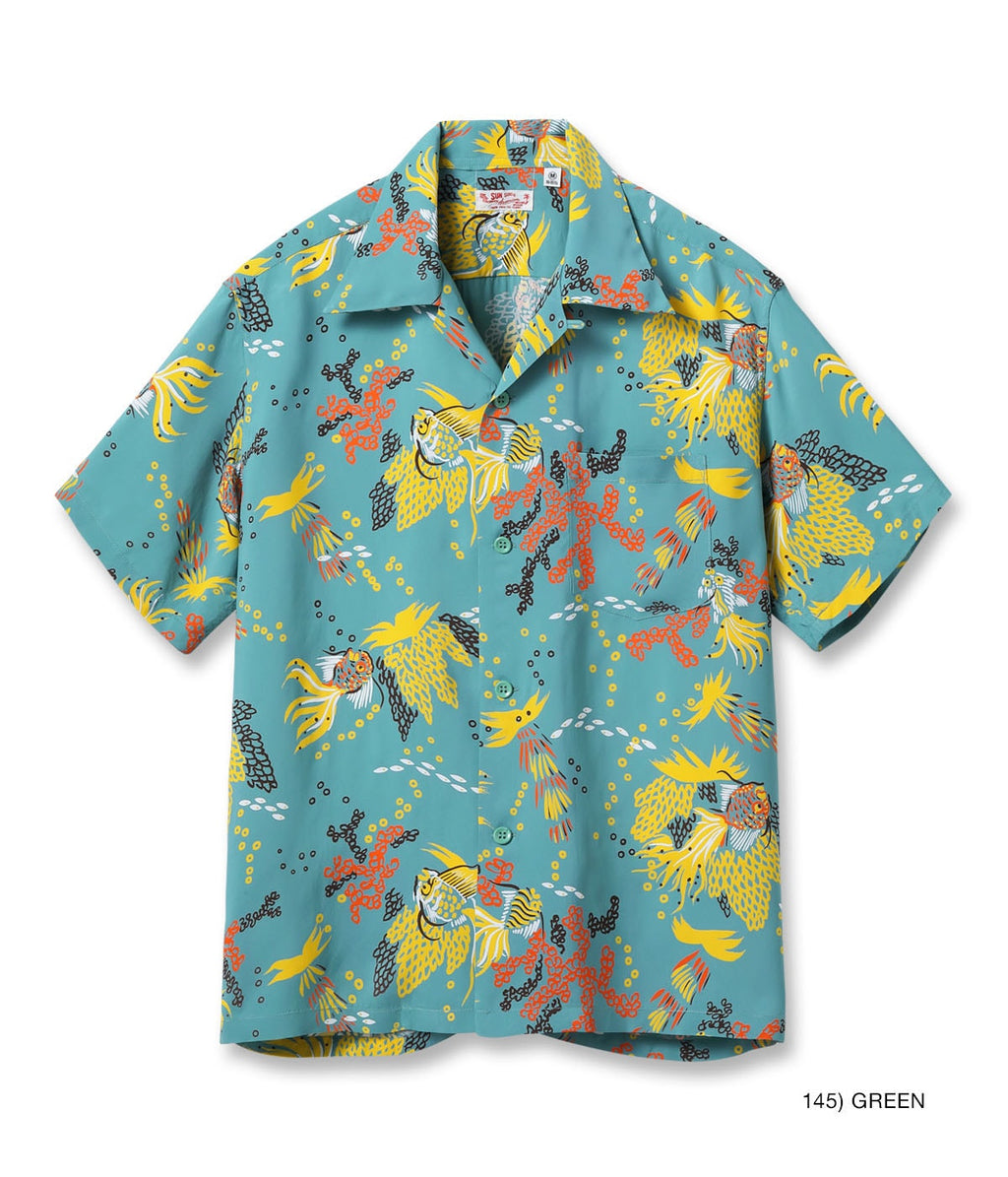 Rayon Hawaiian Shirt 'Tropical Fish'