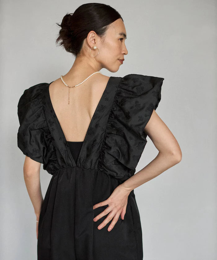 2WAY Flower Sheer Jacquard Docking All-in-One