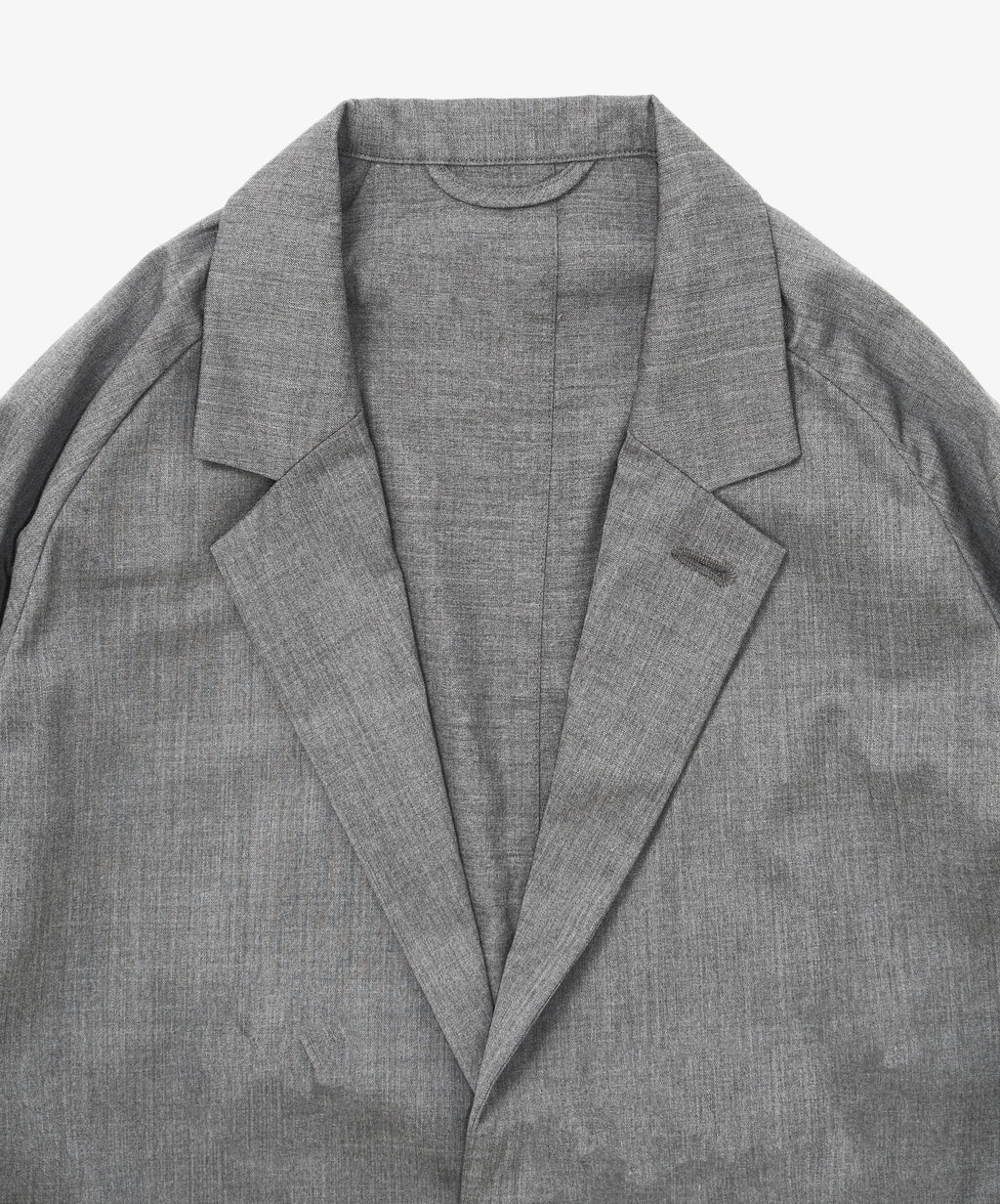 veste two button grey twill