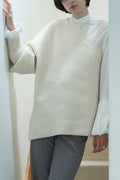 ONE SHOULDER WIDE KNIT TOPS