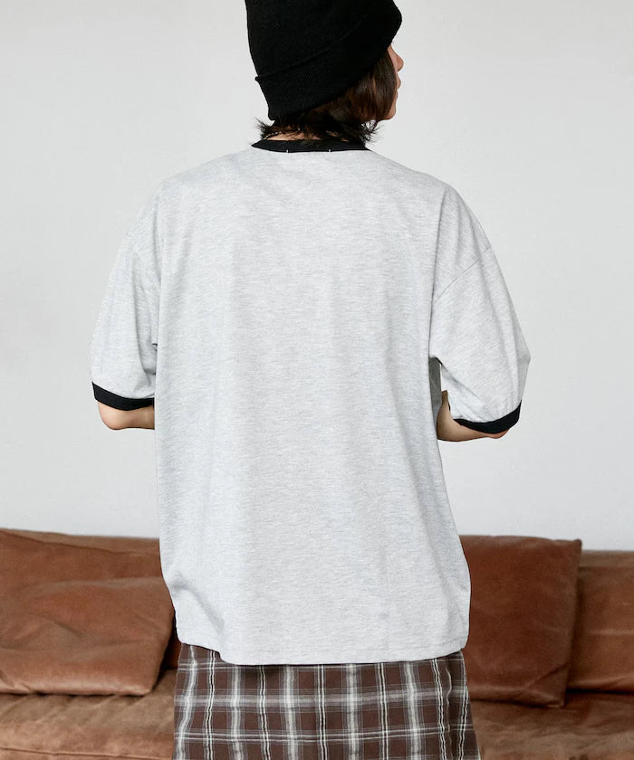 <Functional Material>Mickey Mouse/Sketch Ringer T-Shirt Limited Edition
