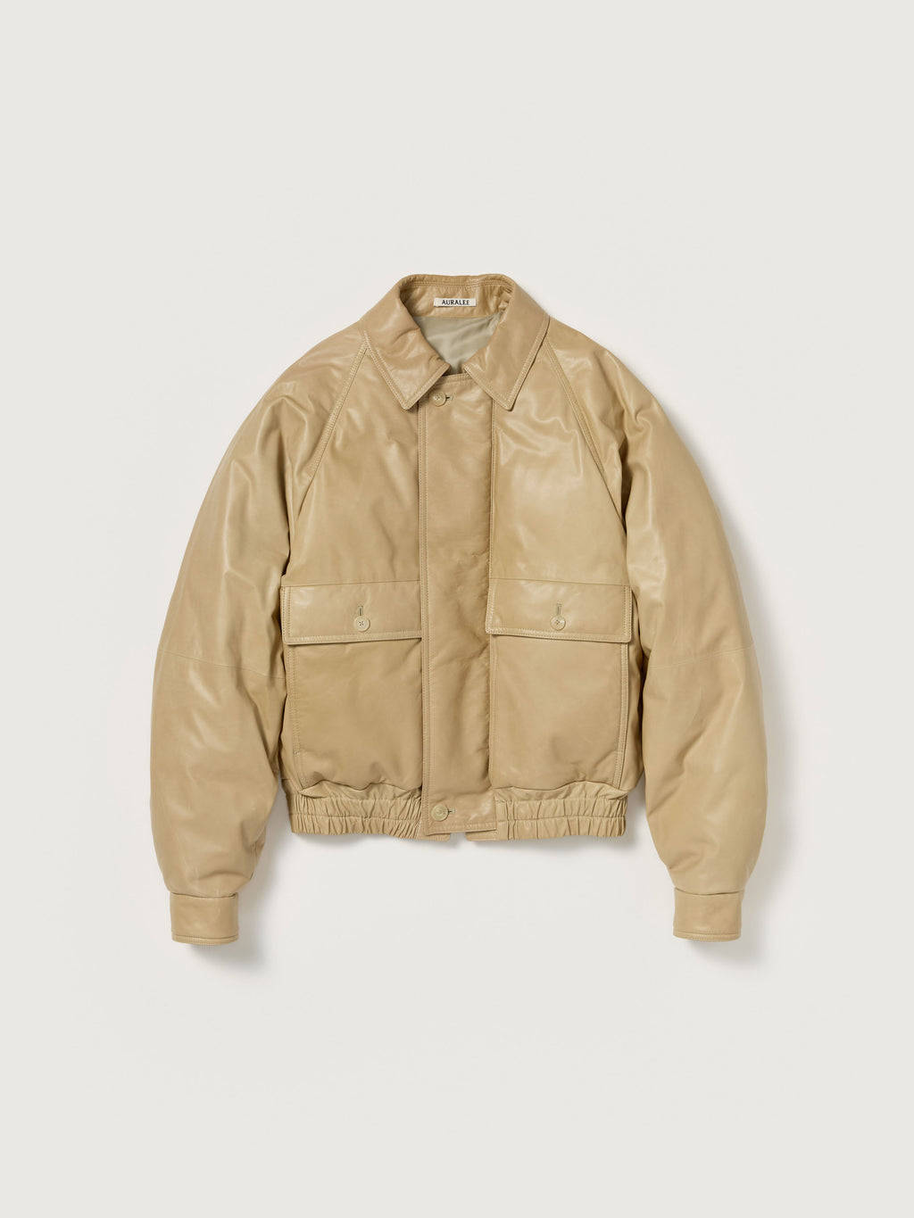 FINE CALF LEATHER DOWN BLOUSON