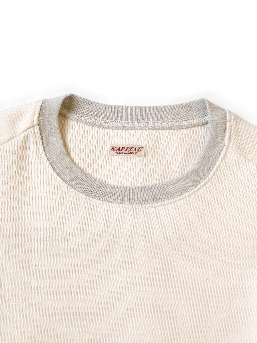 Waffle Jersey Small Flower pt 2TONE Buffon Sleeves...