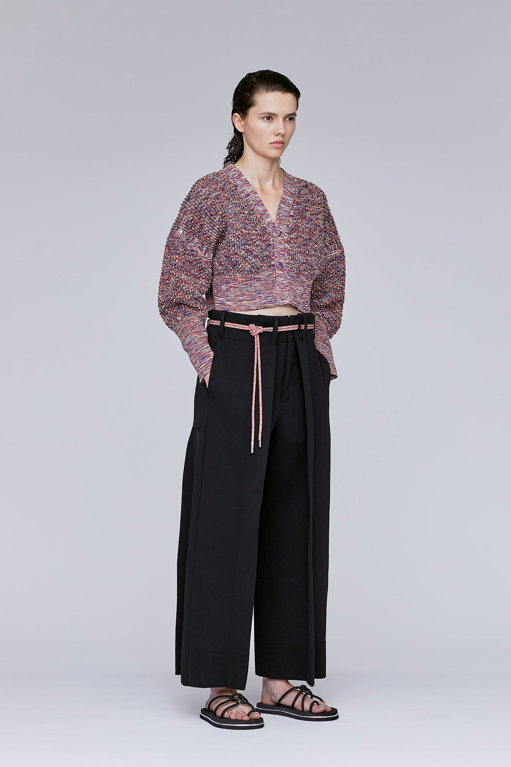 MILAN CREASE WIDE STRAIGHT PANTS