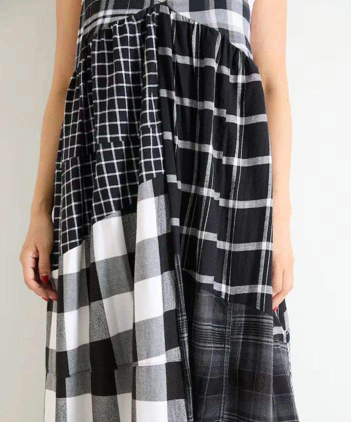 Vintage Remake Check Cami Dress