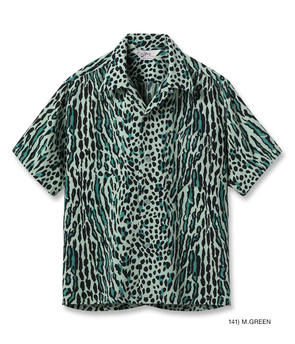 High Density Rayon Open Shirt Ocelot