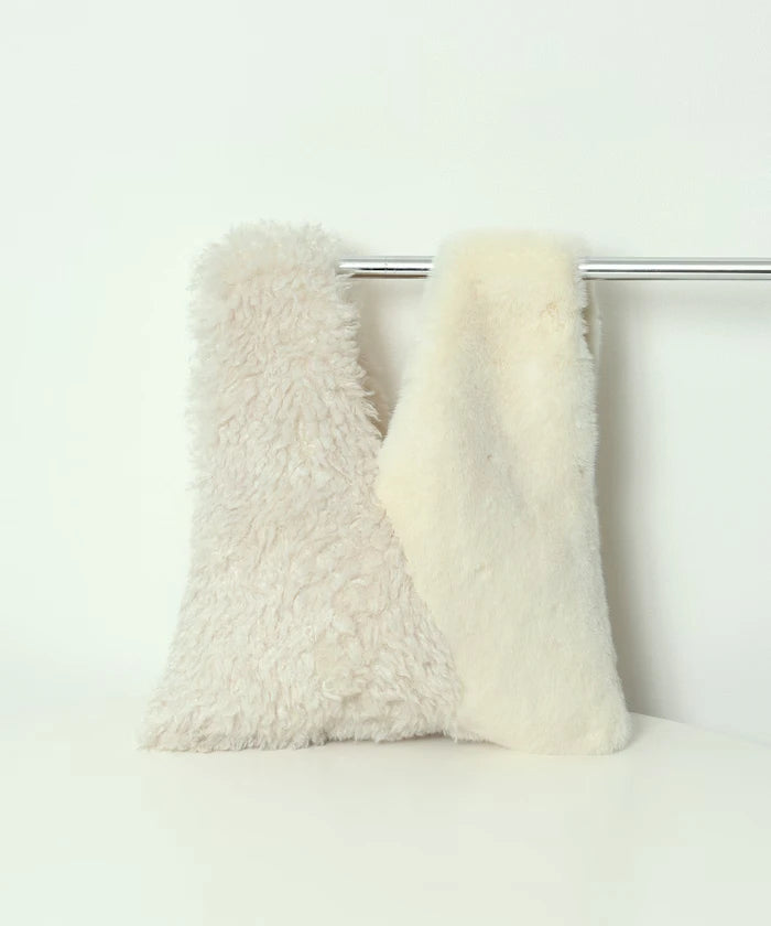 Faux Fur Combination Tote Bag
