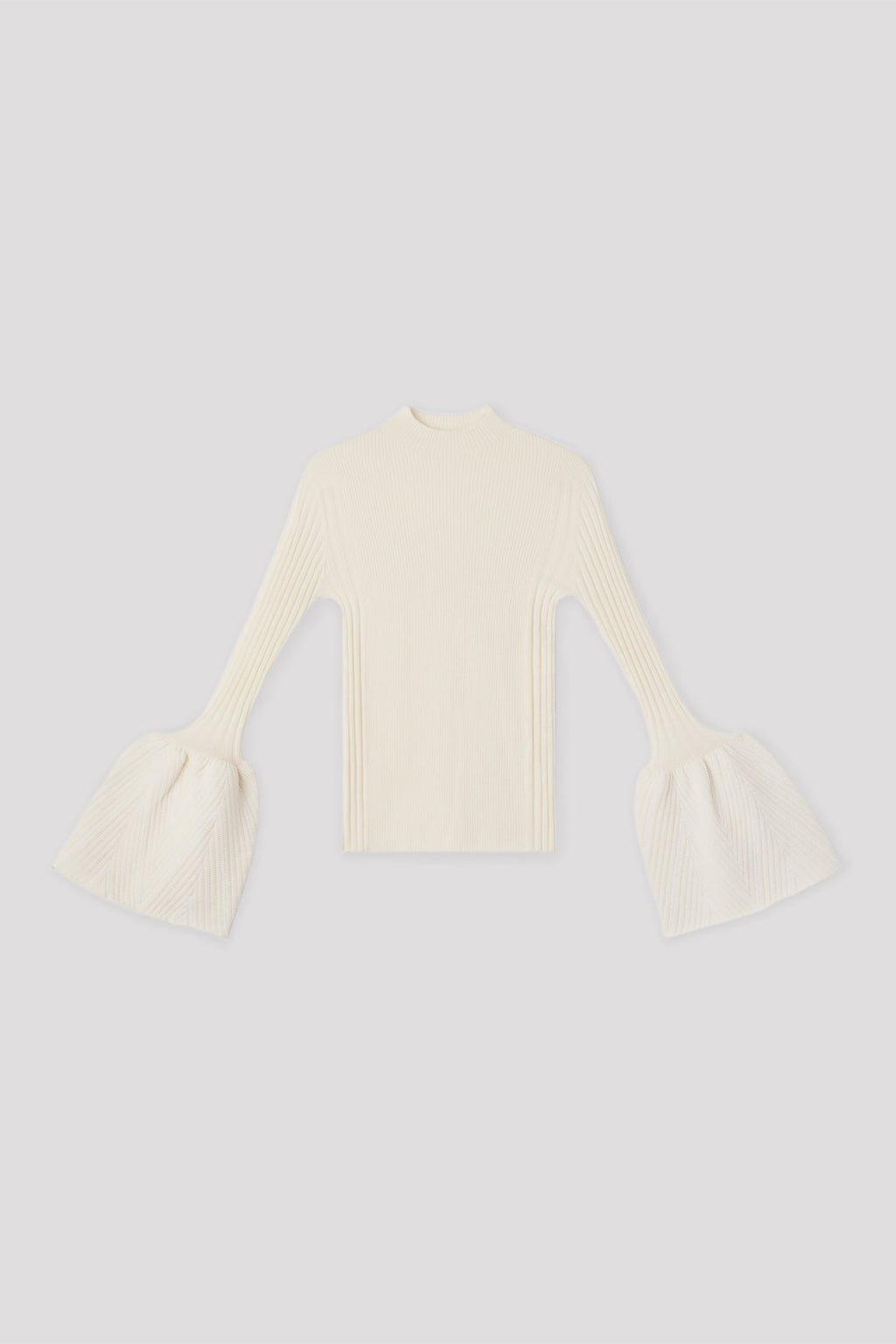 POTTERY HERRINGBONE LONG BELL SLEEVE TOP