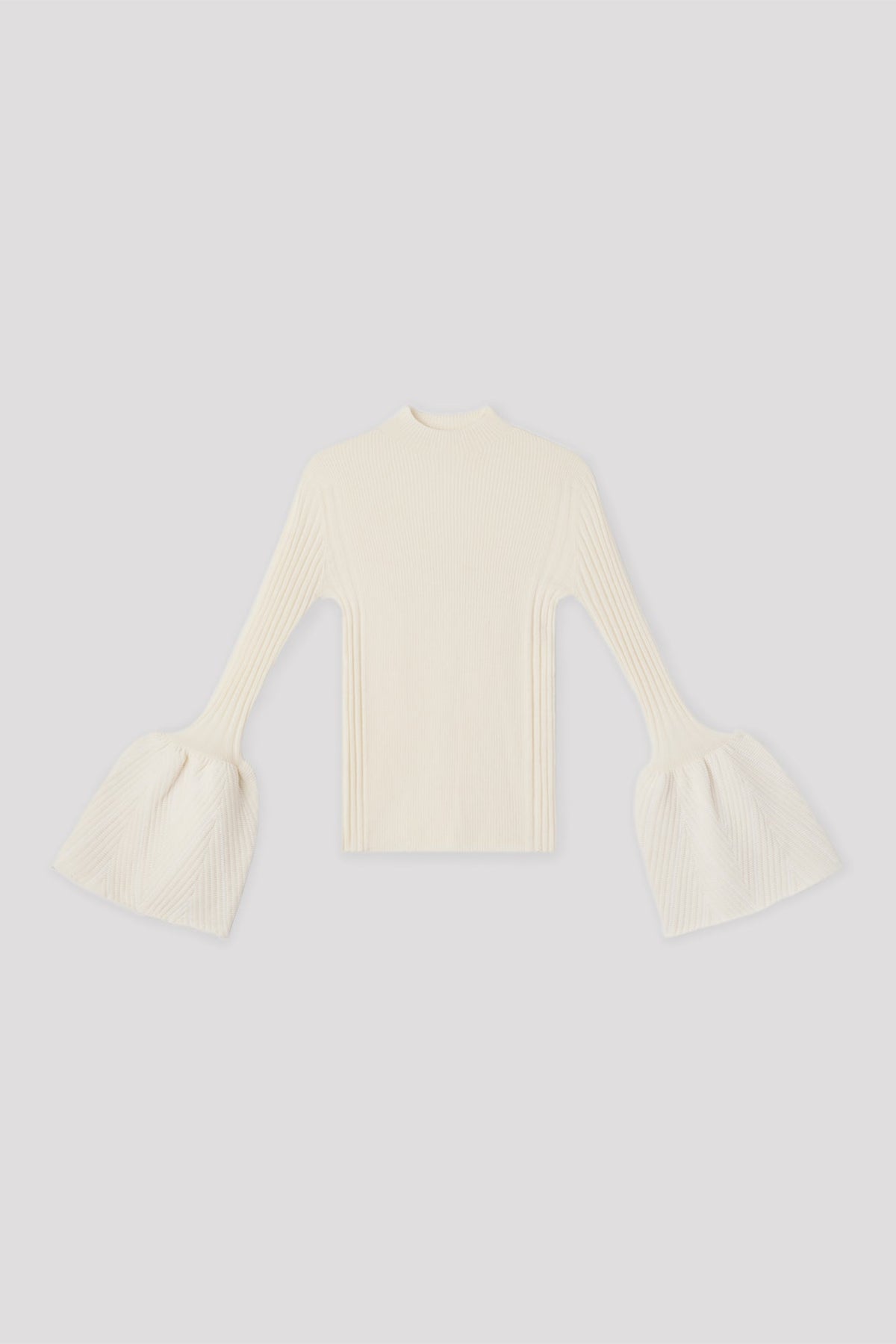 POTTERY HERRINGBONE LONG BELL SLEEVE TOP