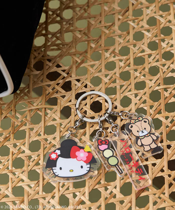 "HELLO KITTY" Kimono Acrylic Keychain