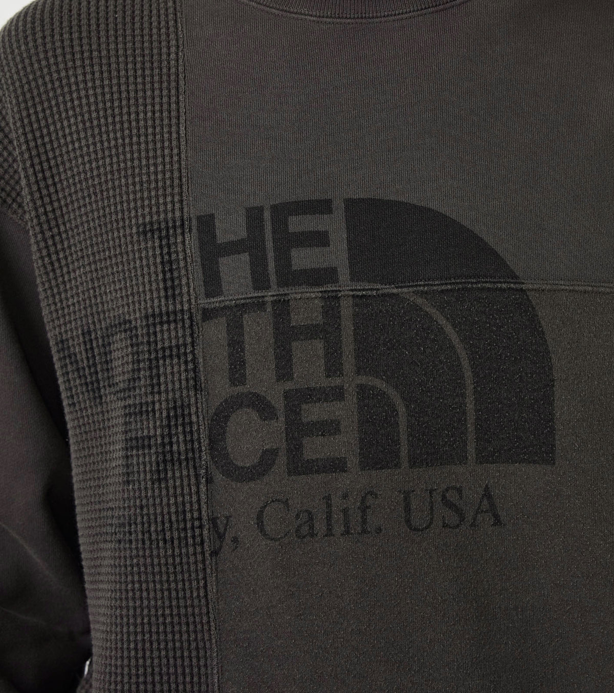 Field Patchworked Crewneck Sweatshirt
