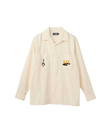 BREAK IT UP Embroidered Open Collar Shirt