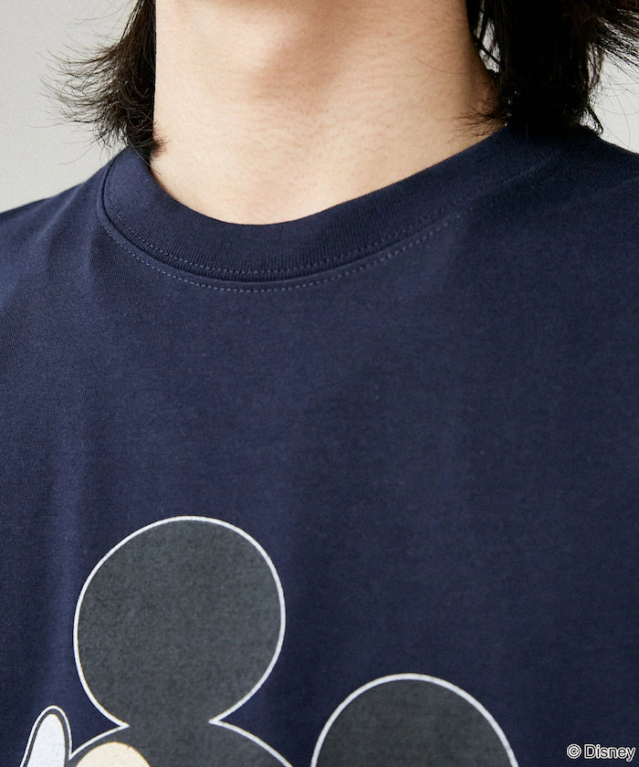 <Functional Material>Mickey Mouse Face T-Shirt Limited Edition