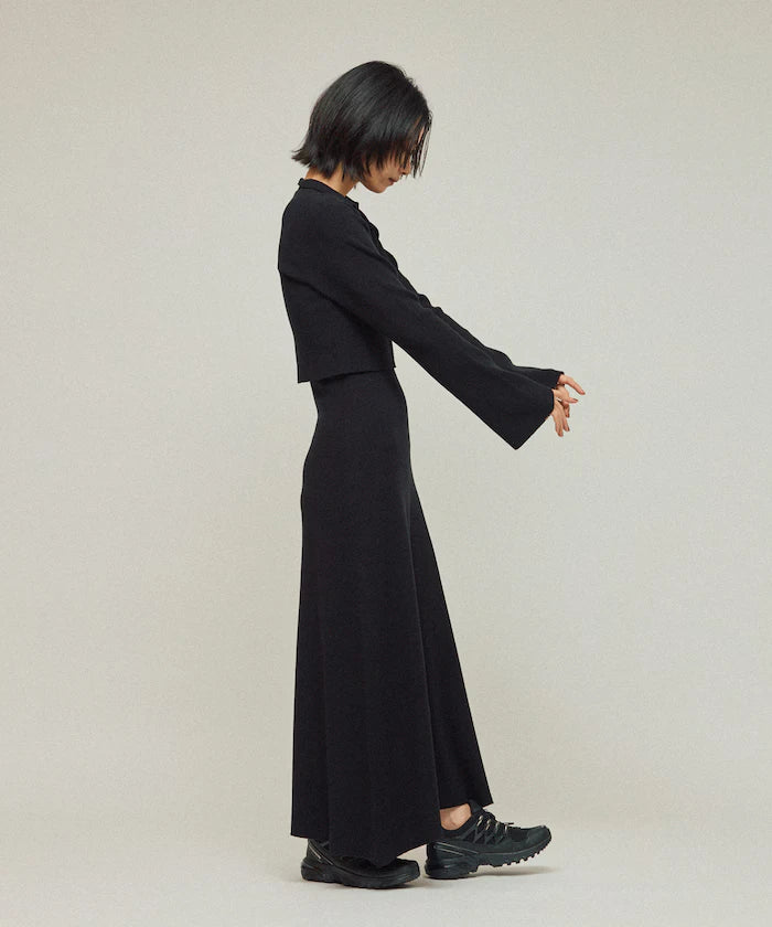 Functional Fabric Silk Blend Knit Ensemble Dress / Anti-Pill / Machine Washable