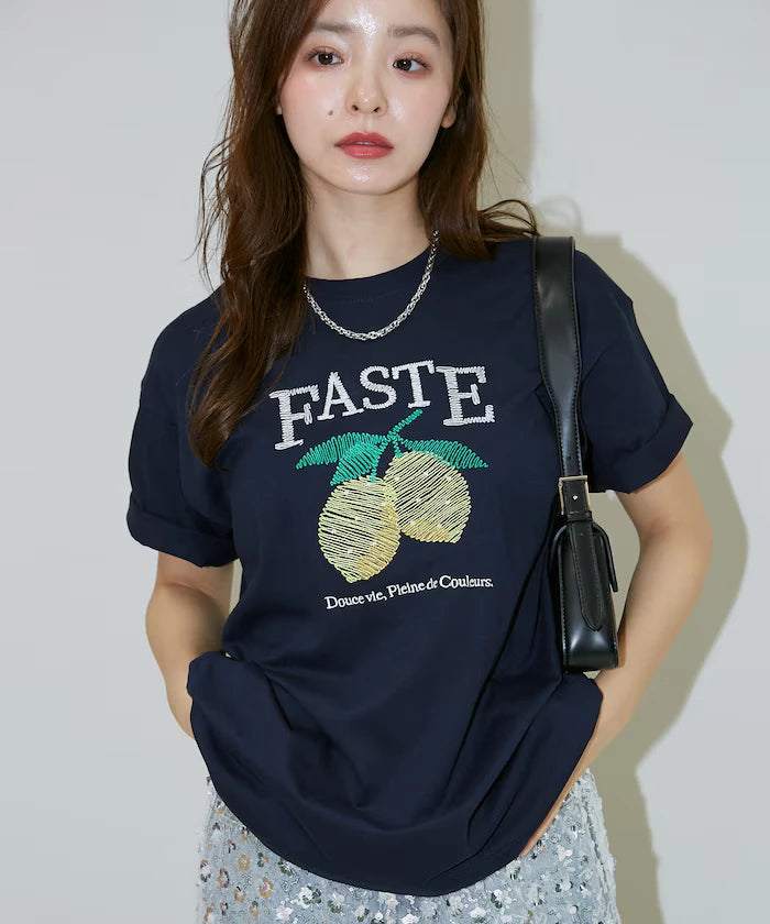 Lemon Embroidery T-shirt Limited Edition