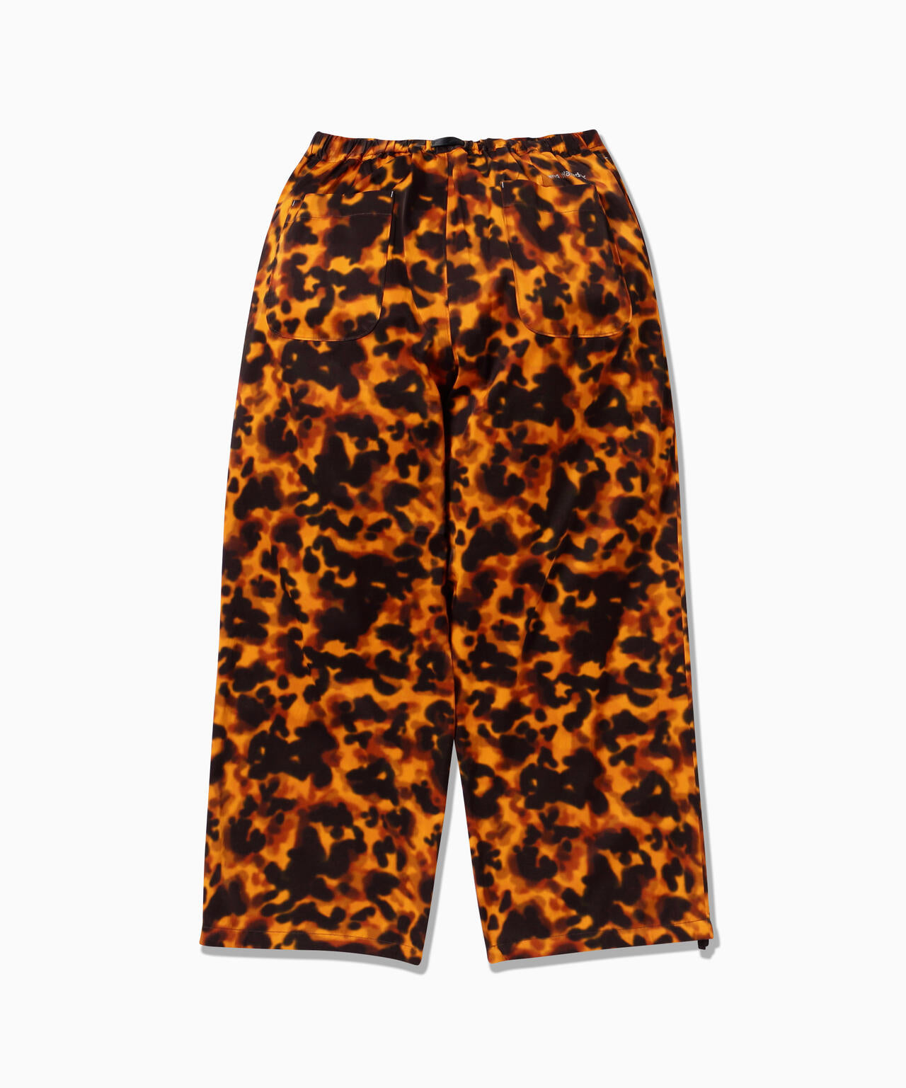 printed satin pants