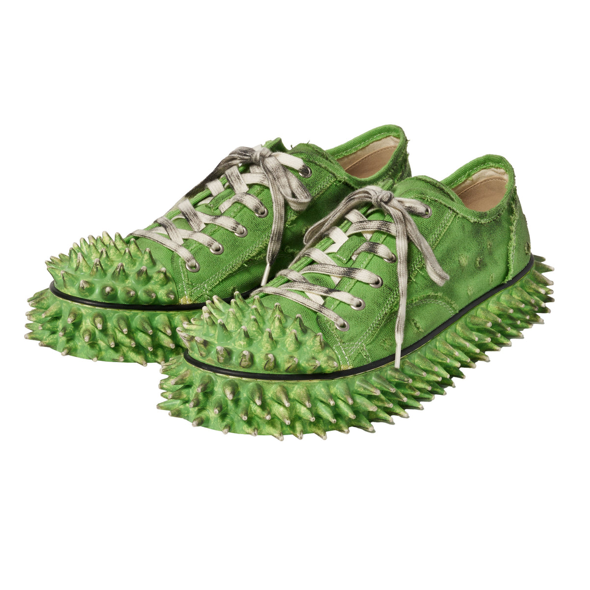 DIRTY SPIKE TOE　CAP CANVAS SNEAKER