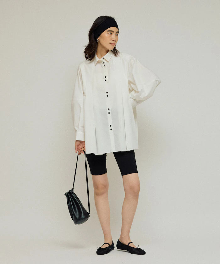 Box Stack Balloon Sleeve Long Sleeve Shirt