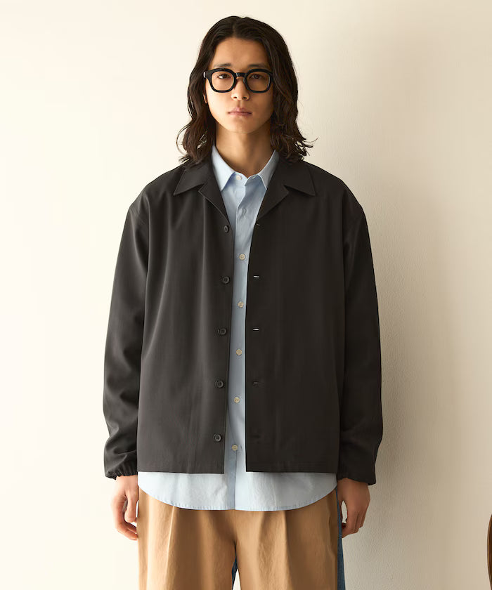 Functional Material Oversized CPO Shirt & Wide Easy Pants Setup / Washable / UV Cut / Quick Dry / Contact Cooling