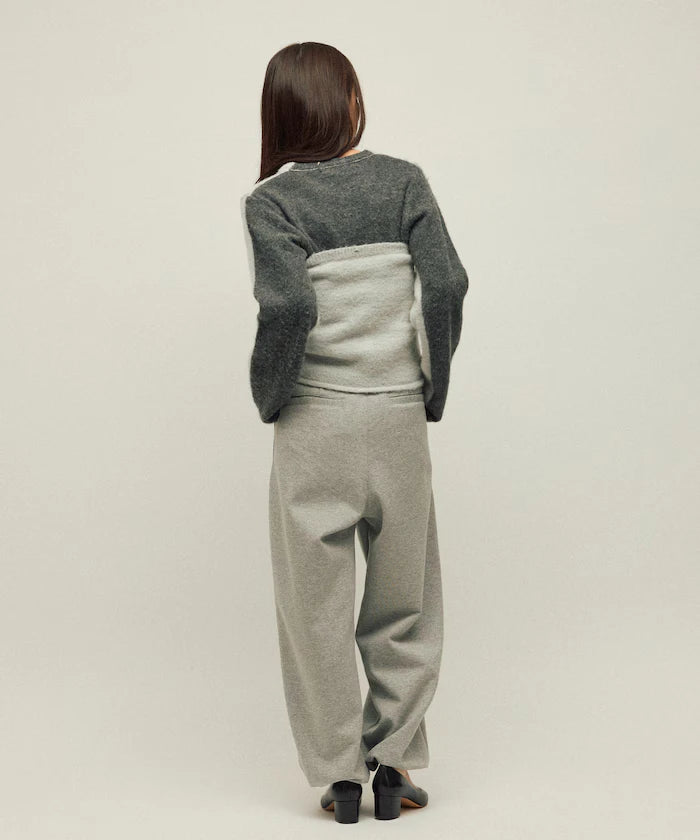 Alpaca Blend Bicolor Knit Vest