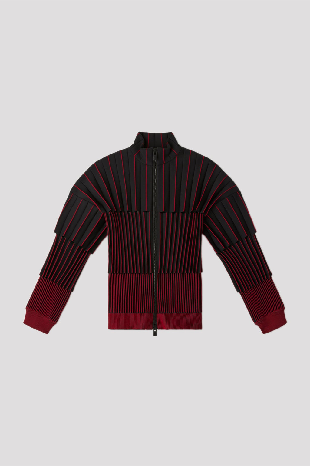 ACCORDION STAND-UP COLLAR BLOUSON