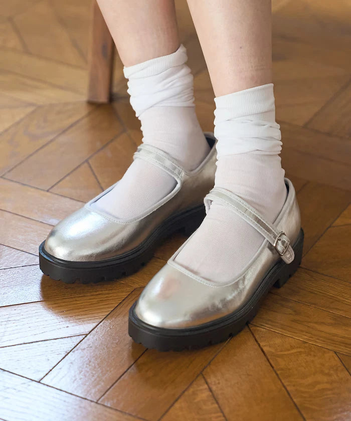 Sunny Rain Compatible Chunky Mary Jane Sneakers