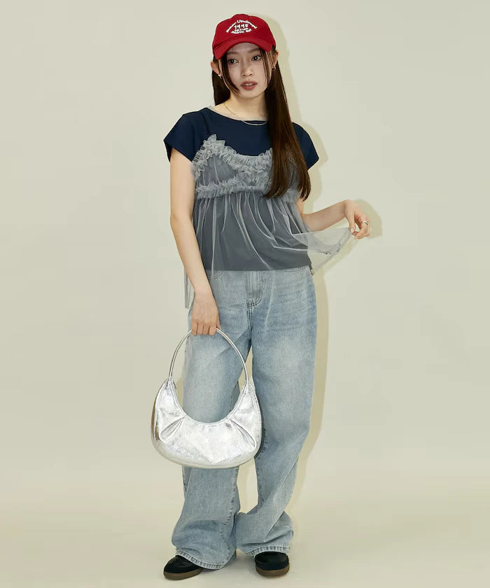 Tulle Bustier T-shirt Set Limited Edition