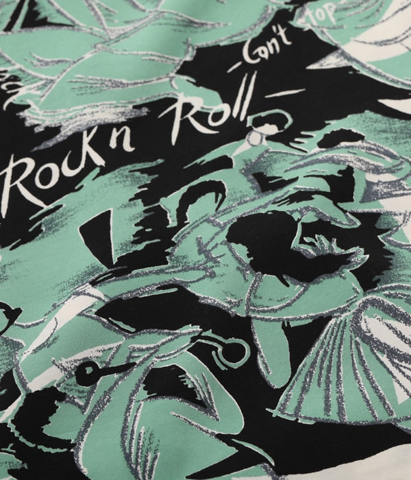HIGH DENSITY RAYON OPEN SHIRT “ROCK 'N' ROLL”