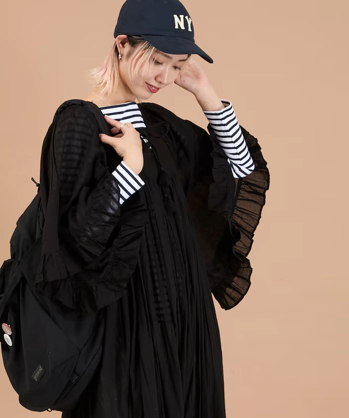 India Square Neck Frilled Dress