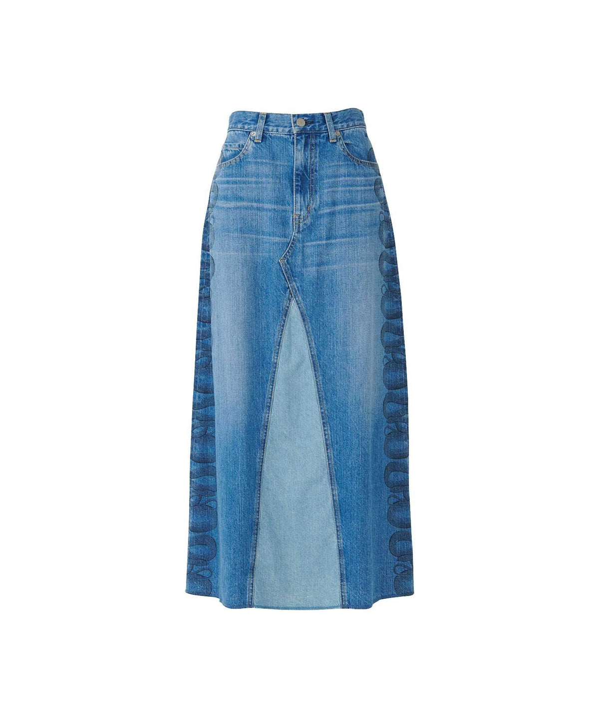 Snake Loop Remake Denim Skirt