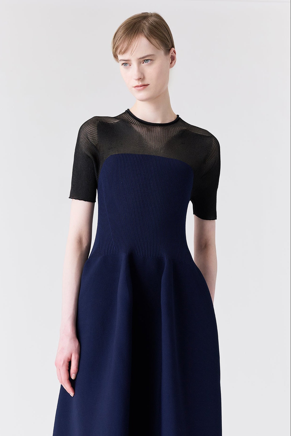 POTTERY LUCENT DECOLLETAGE SHORT SLEEVE DRESS