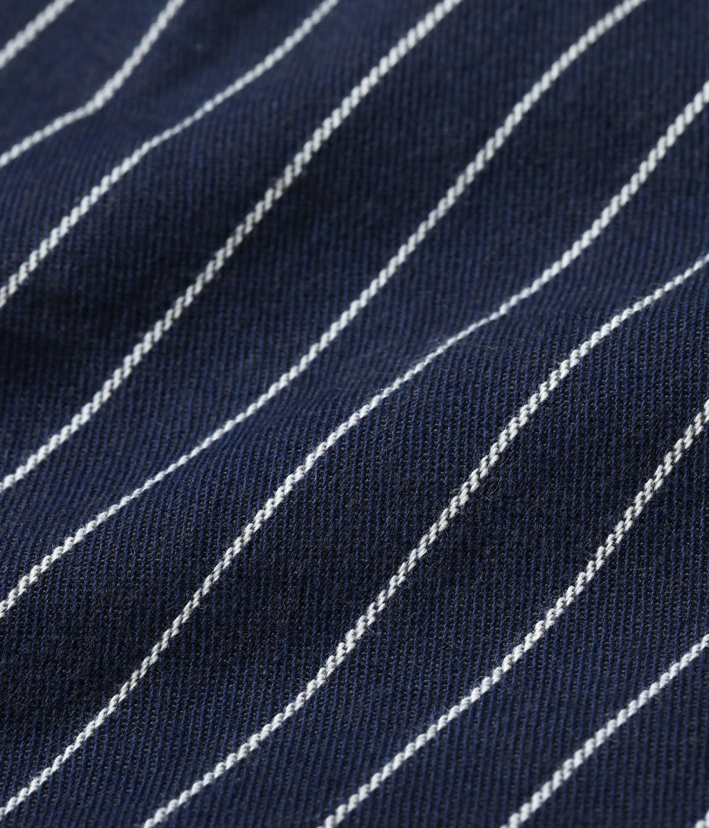 HEADLIGHT 8oz. SPECIAL WOVEN STRIPE DENIM LOW BACK OVERALLS