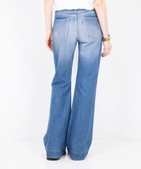 Low Rise Flare Denim Pants