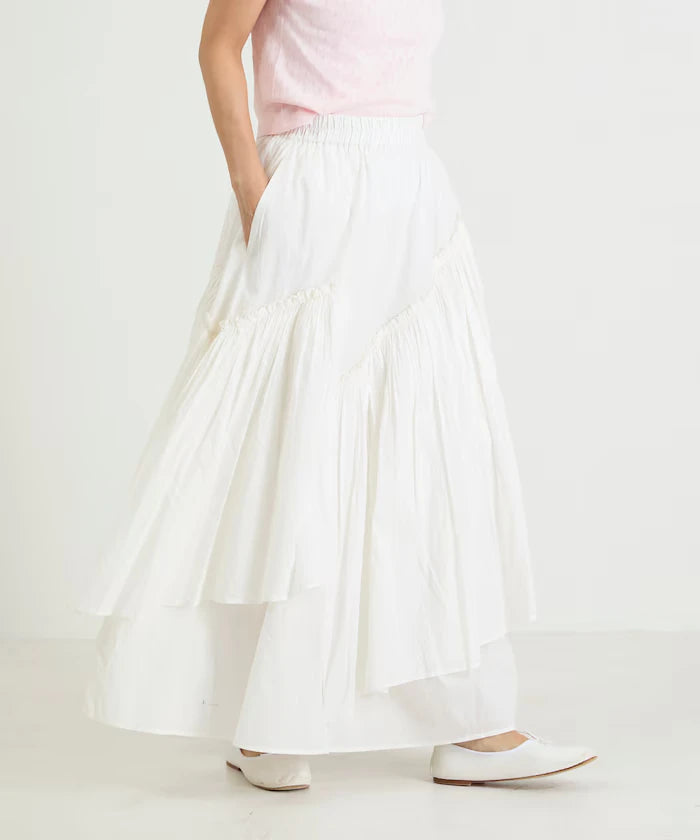 India Frill Maxi Gathered Skirt