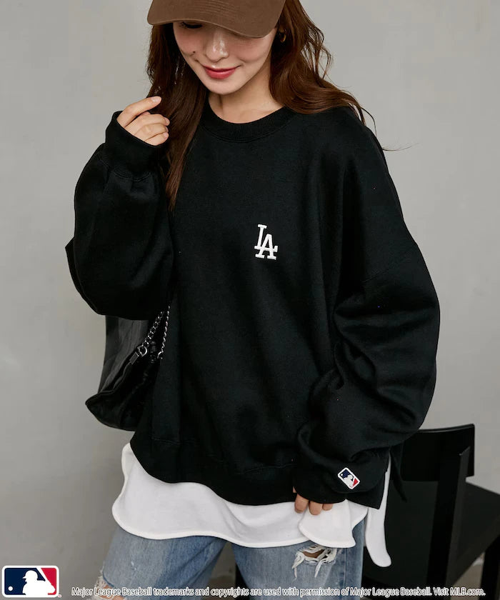 Custom MLB Fleece Super Big Silhouette Logos Wet Pullover Limited Edition