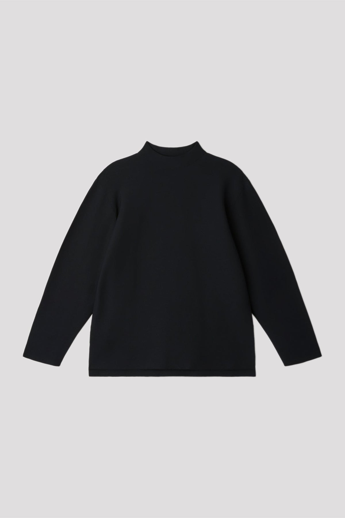 GARTER MOCKNECK LONG SLEEVE TEE SHIRT