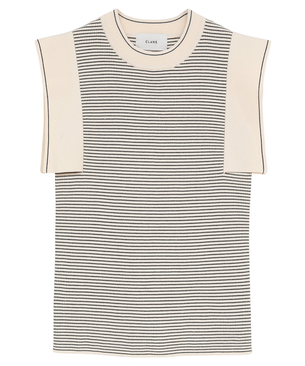 SQUARE SLEEVE KNIT TOPS