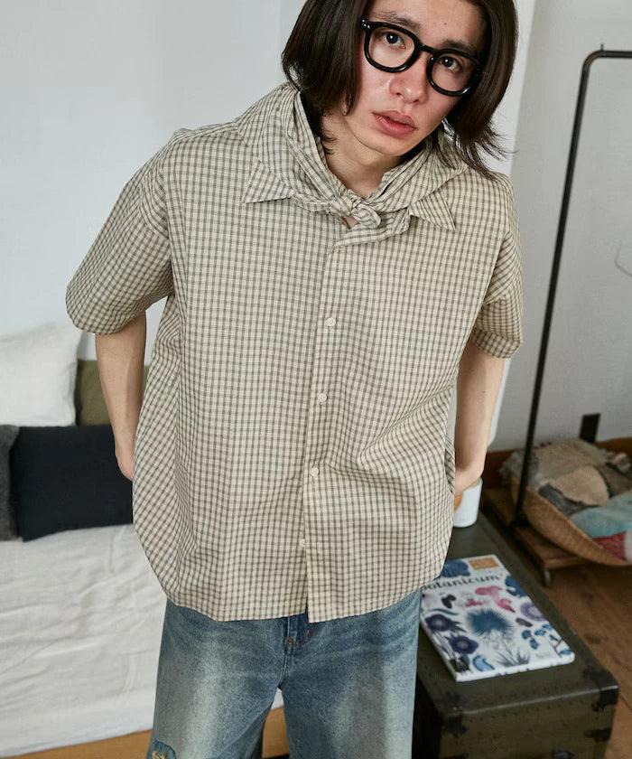 LOVE POP STUDIO Half Sleeve Shirt with Scarf Limited Edition