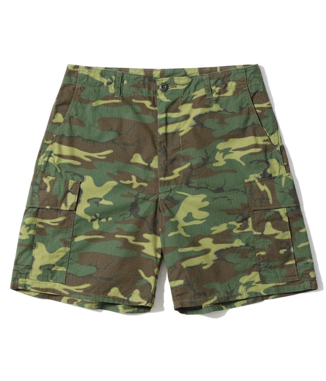 TROUSERS, MAN'S, CAMOUFLAGE COTTON, WIND RESISTANT POPLIN, CLASS 2 SHORTS