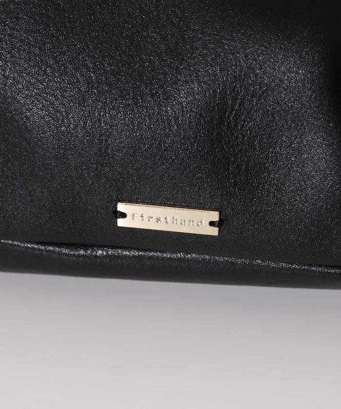 Leather Flap Shoulder Bag / Cowhide / Water-Repellent Leather