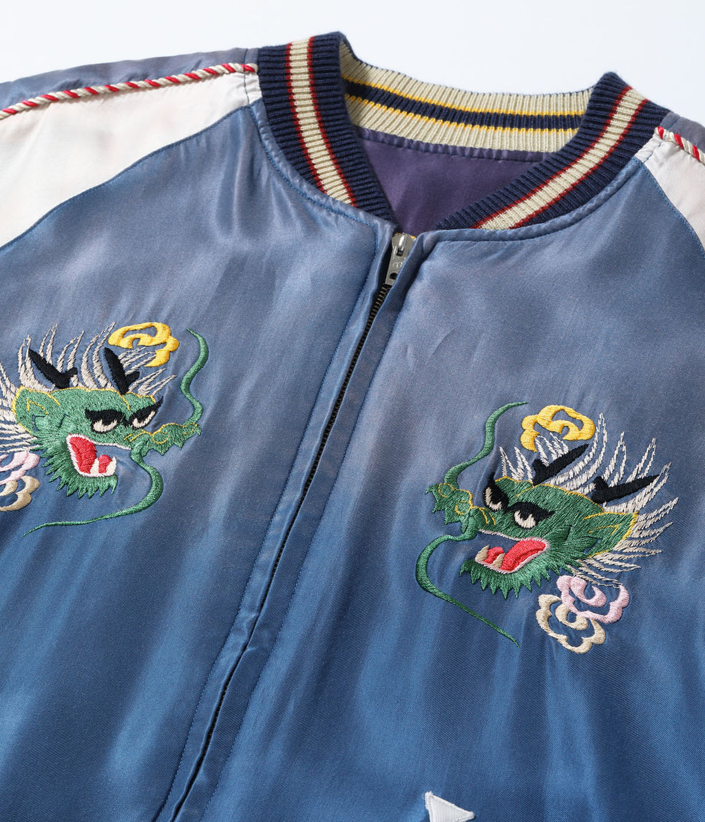 Early 1950s Style Acetate Souvenir Jacket ���EAGLE & DRAGON��� �� ���JAPAN MAP��� (AGING MODEL)