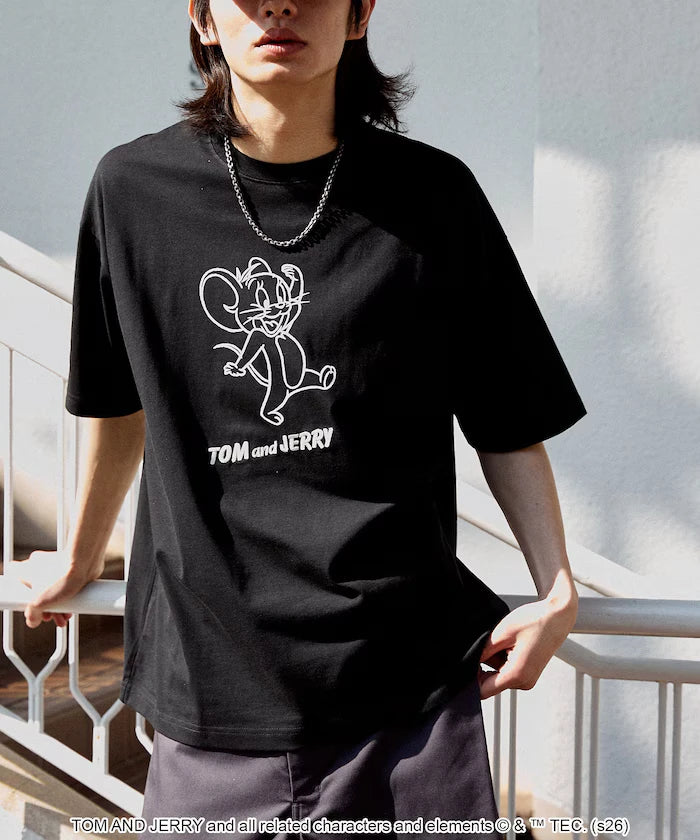 <Functional Material> TOM AND JERRY Graphic T-Shirt Limited Edition