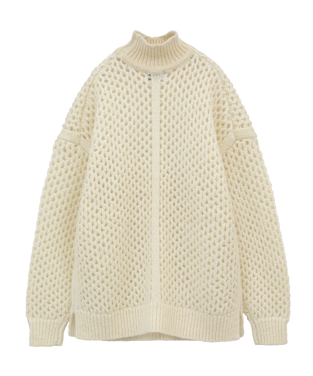 DOT MESH MOHAIR OVER KNIT TOPS